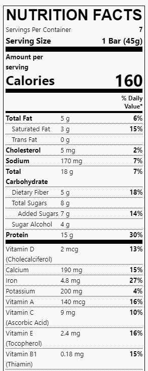 Numetra Peppermint Cocoa Crunch Bar *R